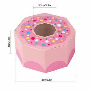 Custom printing Ball-shape Paper box for doughnuts packaging box for Donut Candy Sweet Chocolate