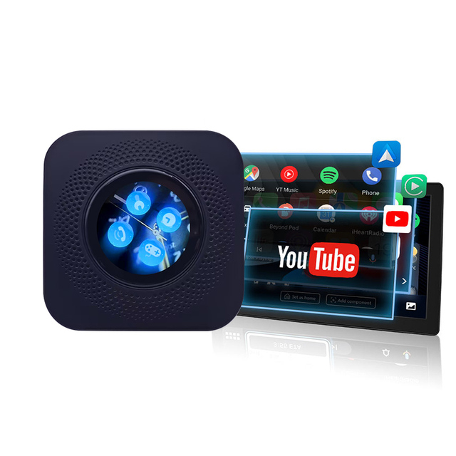 New Android 13 Smart CarPlay YouTube Netflix GPS Wireless CarPlay Android Auto Ai Box with Watch Display
