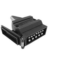 Adaptateur de lumière latérale de remorque femelle Maleanc 12 broches connecteur plat prise de remorque