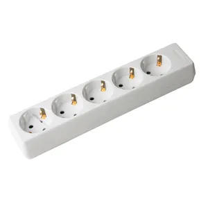 250V 16A 3 4 5 6 ways Euro Schuko Switched or Non-switch Electrical Power Extension Socket