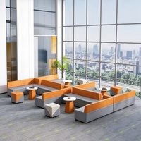 Canapé d'angle deux places pour appartement, hôpital, bureau, réception, espace de loisirs, zone de repos, style cabine, pour négociations, style nordique moderne