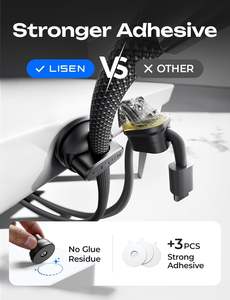 คลิปหนีบ<span class=keywords><strong>สาย</strong></span>แม่เหล็ก LISEN พร้อมตัวจัดระเบียบ<span class=keywords><strong>สาย</strong></span>ไฟหมุนได้ 360 องศา สำหรับโต๊ะทำงาน โต๊ะข้างเตียง สำนักงาน บ้าน และรถยนต์ - Product Image 2