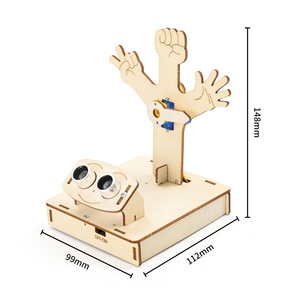 OKYN-Y2436 <b>DIY</b> Assembled Toy Set Wooden Ultrasonic Rock Paper Scissors <b>Kit</b> - Product Image 5