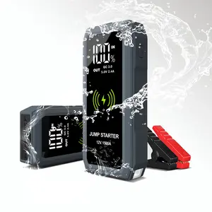 Arrancador de batería automotriz 1500A con compresor de aire 16800mAh Arrancador de batería de carga inalámbrica para invierno