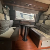 Pièces de camping-car rv autres pièces et accessoires rv jambe de table pneumatique en aluminium noir réglable en hauteur pour sprinter rv