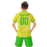 Camiseta de Fútbol Personalizada para Niños y Niñas con Nombre y Número Personalizados, Equipación de Fútbol de Brasil, Canadá, Chile, Estados Unidos, México, Regalo para Fanáticos del Deporte
