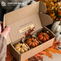 Bougie parfumée artisanale de luxe en cire de soja, personnalisable, écologique, cadeau pour Noël, Halloween, fêtes, blocs de cire