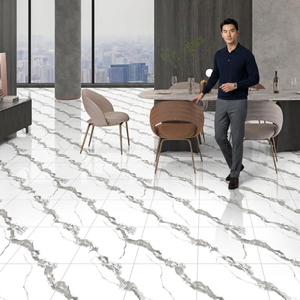 Azulejos de Porcelana con Aspecto de Mármol Marrón Austin, 2x2 Pies, Cerámica Esmaltada de 8mm, por Vistaar - Product Image 3