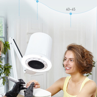 Lampe sans ombre et aspirateur de poussière 2-en-1 professionnel pour salon de manucure et pédicure, marque privée OEM