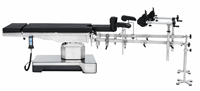 Table d'opération orthopédique électro-hydraulique avec cadre de traction et table translucide pour radiographie à arceau en C