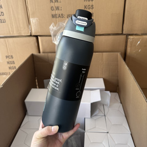 New Stock 40oz 32oz 24oz Vacuum Insulated 304 Stainless Steel Eco-Friendly <b>Water</b> <b>Bottle</b> <b>Straw</b> Temperature Display Handgrip 12-24 - Product Image 4