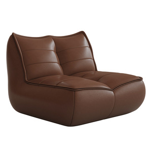 <span class=keywords><strong>Canapé</strong></span> paresseux rétro en PU, fauteuil pouf une place, idéal pour chambre, balcon, salon, détente - Product Image 4