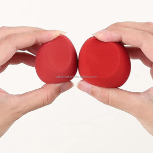 Éponge de <span class=keywords><strong>maquillage</strong></span> douce lavable avec logo personnalisé 2 pièces/<span class=keywords><strong>lot</strong></span> mélangeur de fond de teint avec cosmétiques de beauté sans latex - Product Image 2