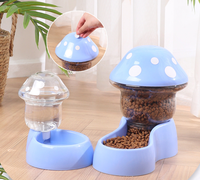 Distributeur automatique portable pour chats et chiens 500ML/1.8L, étanche, anti-déversement, bol solide en forme de champignon, PP de qualité alimentaire