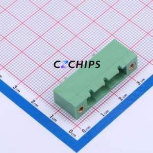 DB2EVM-7.62-3P-GN Plug-in Terminal Block Through hole,P=7.62mm Connector Board-to-Board / Socket Closed Screw Fixing 1x3P 7.62mm - Product Image 1