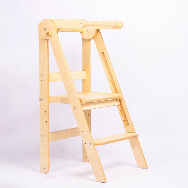 Регулируемая Складная вспомогательная башня Монтессори, обучающая башня, кухонный ступенчатый табурет, вспомогательная башня