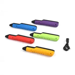Glue Gun Pen 3.7V Rechargeable L-polmer Safety Pen Shape Cordless Glue Gun 3d Printing Pen With Hot Melt Sticks