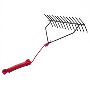 Rastrillo de doble cara para malezas acuáticas de 24x8.7 pulgadas, modelo D0100X37IS8, para estanques y lagos, con cuerda de 30 pies para eliminación de malezas - Product Image 1