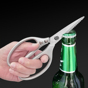 <b>Kitchen</b> Scissors Stainless Steel Heavy Duty Chicken Bone Cutters For Meat And Fish Food Preparation - Product Image 2