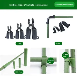 Supporto Personalizzato per Piante, Telaio per Cetrioli e Fagioli, Palo per Rampicanti, Tubo in Acciaio Plastificato per Giardinaggio - Product Image 2