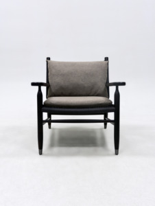 Stile Vintage Sabi Wabi soggiorno per il tempo libero sedia con struttura in legno di Ashwood Villa appartamento corda poltrona grande Hotel confortevole sedia per sedie - Product Image 6