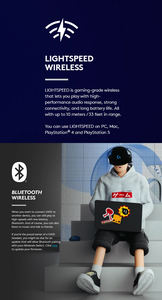 Origineel Voor <span class=keywords><strong>Logitech</strong></span> G435 Lightspeed Draadloze Gaming <span class=keywords><strong>Headset</strong></span> Dynamische Zang Voor Bluetooth Surround Sound Audifonos Wholesale Pro - Product Image 5