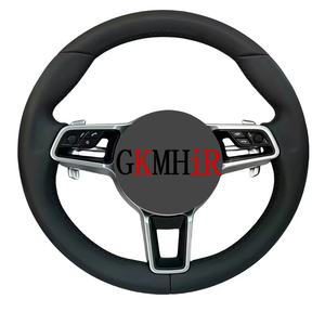 Volante de Cuero Completo para Porsche Panamera Cayenne Taycan <span class=keywords><strong>Macan</strong></span> 911 718 996 997 958 981 987, Mejora Personalizada, Volante, Lenkrad - Product Image 4