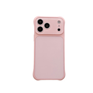 เคสโทรศัพท์แบบมินิมอลสัมผัสนุ่ม สำหรับ iPhone 17 16 15 14 13 Pro Max สีพื้น พร้อม Airbag - Product Image 5