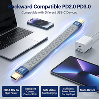 Kurzes USB4 Typ-C Kabel 240W PD3.1 Schnellladung 40Gbps Datenübertragung 8K 60Hz Video E-Marker Chip für Laptop Dockingstation
