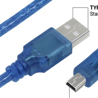 Placa de Desarrollo ATMEGA328P-AU con Interfaz USB-B, Entrada de CC 7-12V, Módulo Controlador de Pines de E/S Analógicos y Digitales