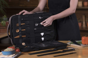 Sac à dos pour couteaux de chef de grande capacité, échantillon gratuit, sac à dos pour couteaux de chef, sac pour couteaux, ustensiles de cuisine, outils - Product Image 3