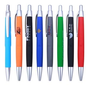 Stylos publicitaires en plastique avec logo personnalisé de l'hôtel Sheraton, stylo à bille à encre noire et bleue, écriture fluide - Product Image 1