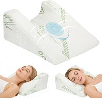 Oreiller en mousse à mémoire de forme pour la récupération après lifting, rhinoplastie et greffe de cheveux, avec housse en fibre de bambou, soutien cervical et pour dormeurs sur le dos