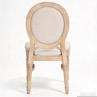 Chaises de salle à manger empilables en bois massif de style Louis XVI, vintage français, pour événements et mariages, à vendre