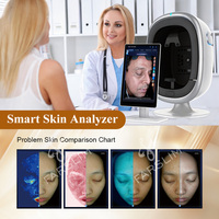 Analyseur de peau 3D à imagerie spectrale IA 8 spectres, scanner facial multispectral pour salon, machine de diagnostic de la sensibilité cutanée
