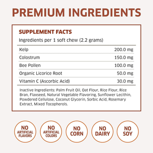 Prix <span class=keywords><strong>de</strong></span> gros chien immunitaire à mâcher suppléments allergènes pour les allergies saisonnières points chauds colostrum probiotiques soutien immunitaire - Product Image 5