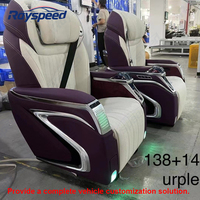 Asientos de la Serie 5.0 con Calefacción y Masaje VIP, Cristal Morado, para Mercedes Benz Vito W447 Vclass Hyundai H1 Mpv Van Hiace