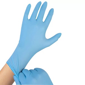 4 مل 9 بوصة ، فحص معملي بطول البحيرة شاشة لمس زرقاء ، قفازات نيتريل لغرف التنظيف مجانًا - Product Image 1