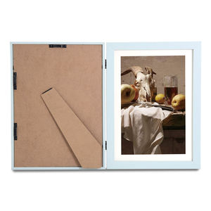 Cornice Portafoto B&C ART 8.5x12 Pollici in MDF Blu - Cornice da Tavolo Personalizzata per Esposizione di <span class=keywords><strong>Disegni</strong></span> e <span class=keywords><strong>Collage</strong></span> per Bambini - Product Image 4