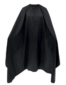 ผ้าคลุมตัดผมสีดำกันน้ำ ทำจากโพลีเอสเตอร์ สำหรับช่างตัดผม ปรับขนาดได้ด้วยยางยืด เหมาะสำหรับผู้ชายและผู้หญิง - Product Image 6