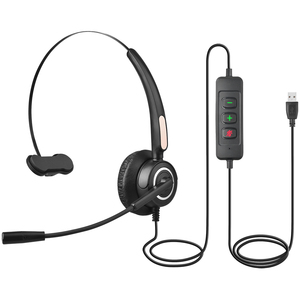 Auriculares H51 para Negocios, con Cable USB, Económicos, para Call Center, Sonido Estéreo, Auriculares con Micrófono para PC y Música - Product Image 2