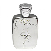 THUNDER Silver Lightning 100ml Parfum pour Homme Capuchon Serpent Frais Épicé Agrumes Boisé Parfum de Niche Vibrant Longue Durée Cologne