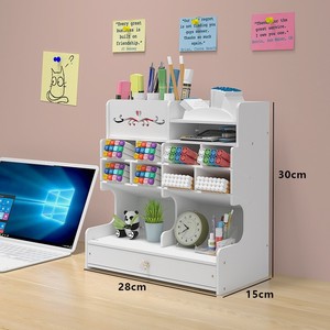 Desktop Pen Holder Storage Rack 28x15x30cm Multi Layer Organizer For Stationery Office Desk <b>Drawer</b> Style - Product Image 1