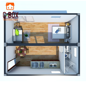 Cbox Modern Modular 2 Bedroom Prefabricated Living 20ft Prefab Container House for Sale - Product Image 4