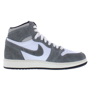 Zapatillas de baloncesto Nike Air Jordan 1 Retro High Original Suede GS para niños, color negro, rojo fuego y blanco - Product Image 2