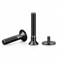Carbon Steel Self-Tapping Screws with Decorative Caps Cross Phillips Flat Head Cabinet Screws for Wardrobe and Drawer Furniture