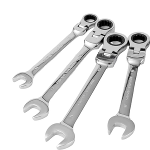 Torx 조정 가능한 헤드 래칫 패스트 렌치 72 기어 소켓 양방향 오픈 엔드 토크 렌치 더블 헤드 도구 세트 렌치 래칫 - Product Image 1