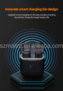 Collier rabattable <span class=keywords><strong>pour</strong></span> microphone Lavalier sans fil intégré double canal Offre Spéciale avec fonction d'annulation du bruit Matière plastique - Product Image 4