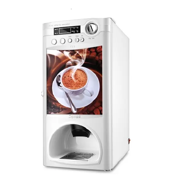Distributeur automatique de café, machine à monnaie pour le thé et le café, haute <span class=keywords><strong>qualité</strong></span>, 2 sortes différents, 2020