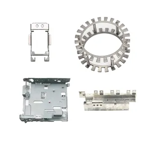 Contactos eléctricos de latón con interruptor de calidad ISO9001 e IATF, piezas de interruptor de plata contacto de alimentación europeo contacto de resorte de latón estampado